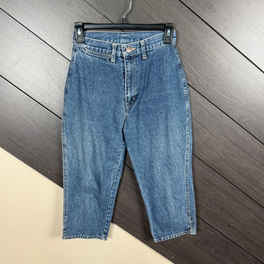 Changing Scene Vintage 80s Womens Size 3/4 High Rise Denim Capri Jeans Blue